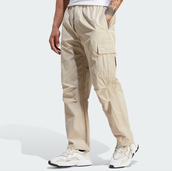 NWT Adidas Wonder Beige Premium Essential Cargo Pants XS - Picture 1 of 6